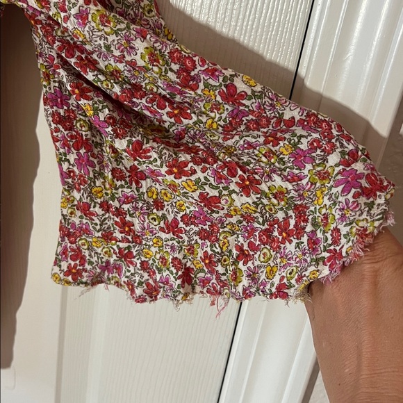 Cynthia Rowley Multicolor Floral Boho Blouse, Sz‎ 2X - Picture 9 of 12